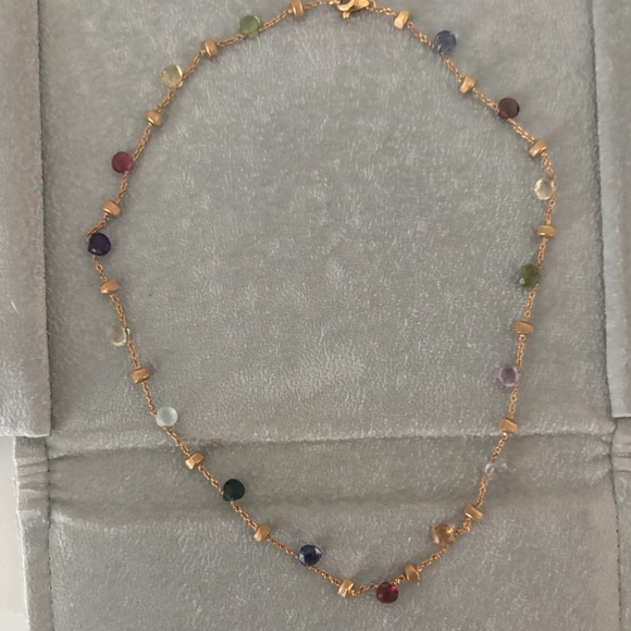 Marco Bicego 18K Yellow Gold Single-Strand Gemstone Necklace - Picture 3 of 7